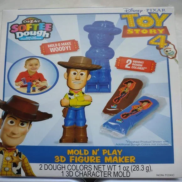 NWT 3 Piece Disney Pixar Toy Story 4 Mold N Play 3D Figure Maker and Puzzles Set - Picture 2 of 7